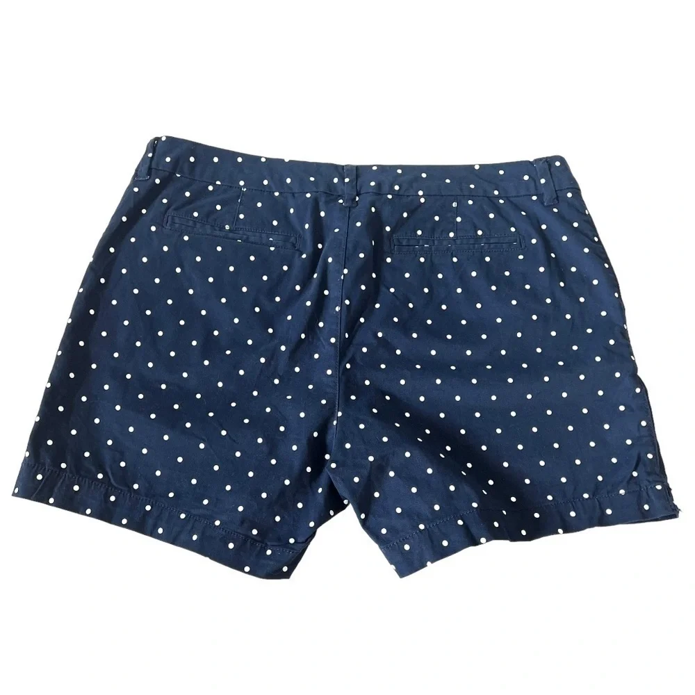 Style & Co Navy Blue Polka Dot 5” Casual Shorts Women’s 16 - Picture 4 of 7